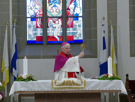 Bonifatiusandacht mit Weihbischof Prof. Dr. Karlheinz Diez in St. Crescentius (Foto: Karl-Franz Thiede)